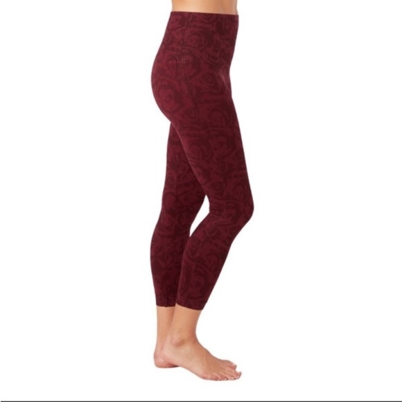 SPANX Garnet Rose Look At Me Now Crop Leggings Womens 1X Plus Size Athleisure - Picture 10 of 16